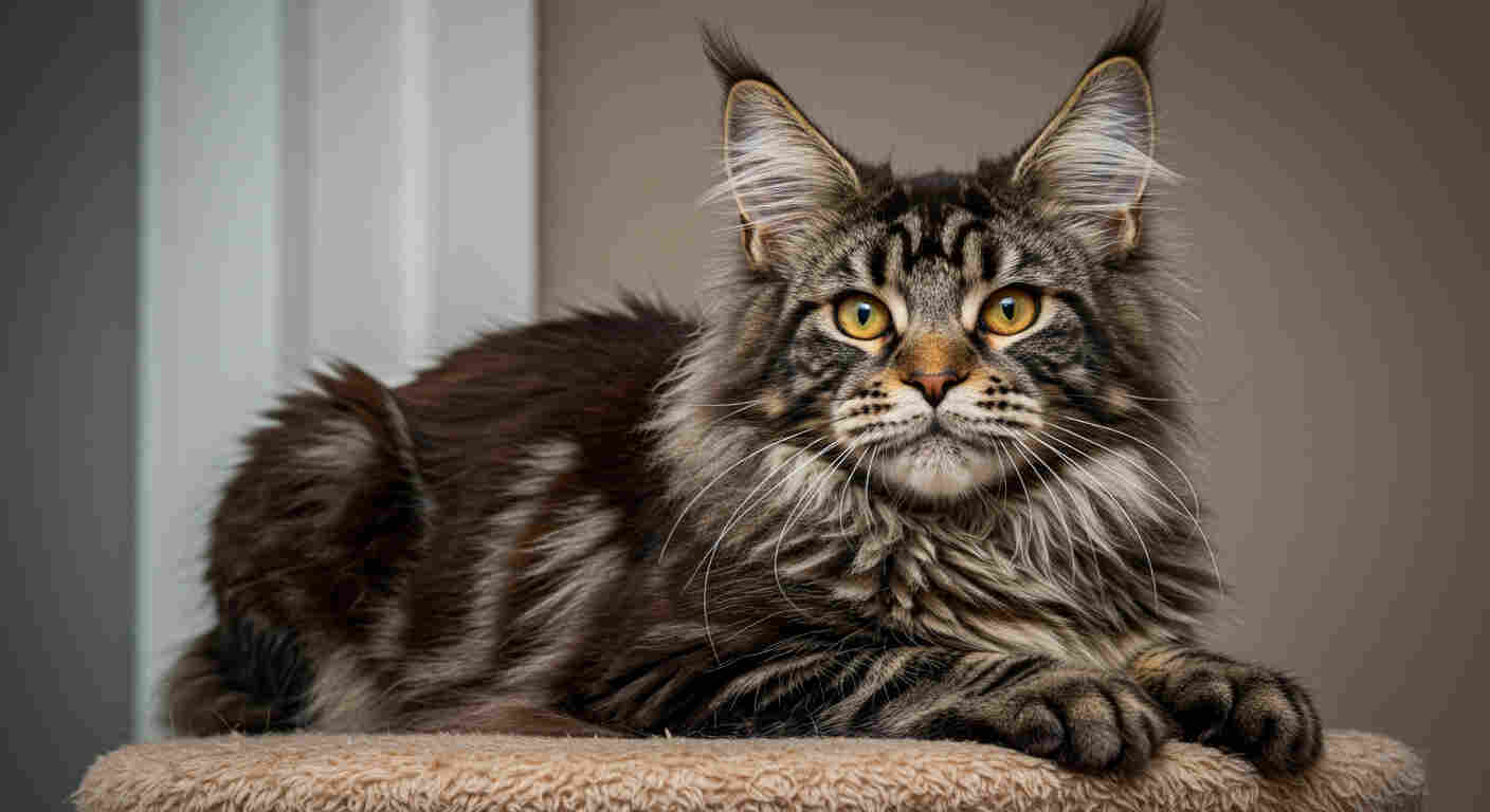 Kąpanie Maine Coon, Maine Coon,