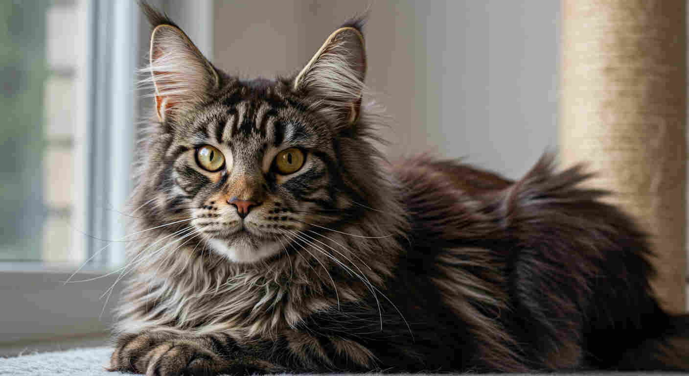 Kąpanie Maine Coon, Maine Coon,