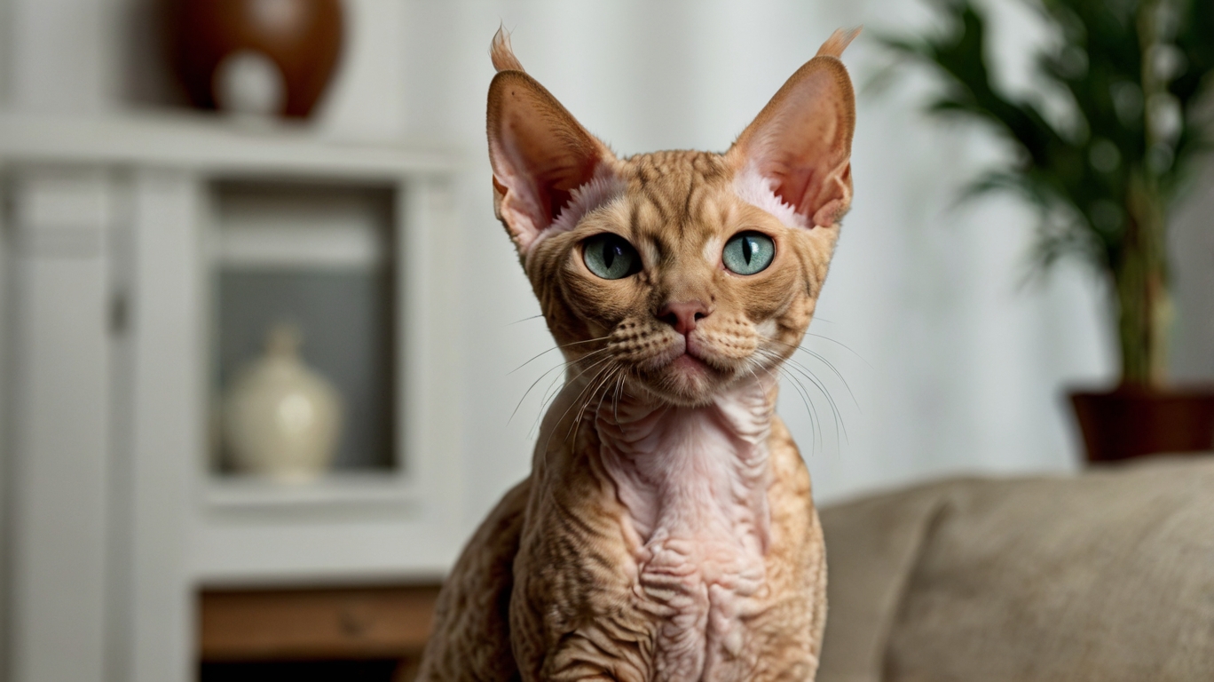 Devon rex sierść