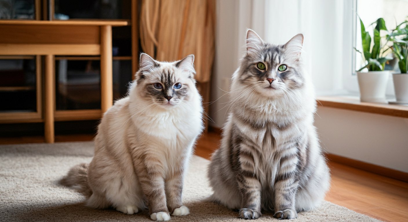 kota Ragdoll, Kot syberyjski, Ragdoll a syberyjski, Ragdoll czy syberyjski,