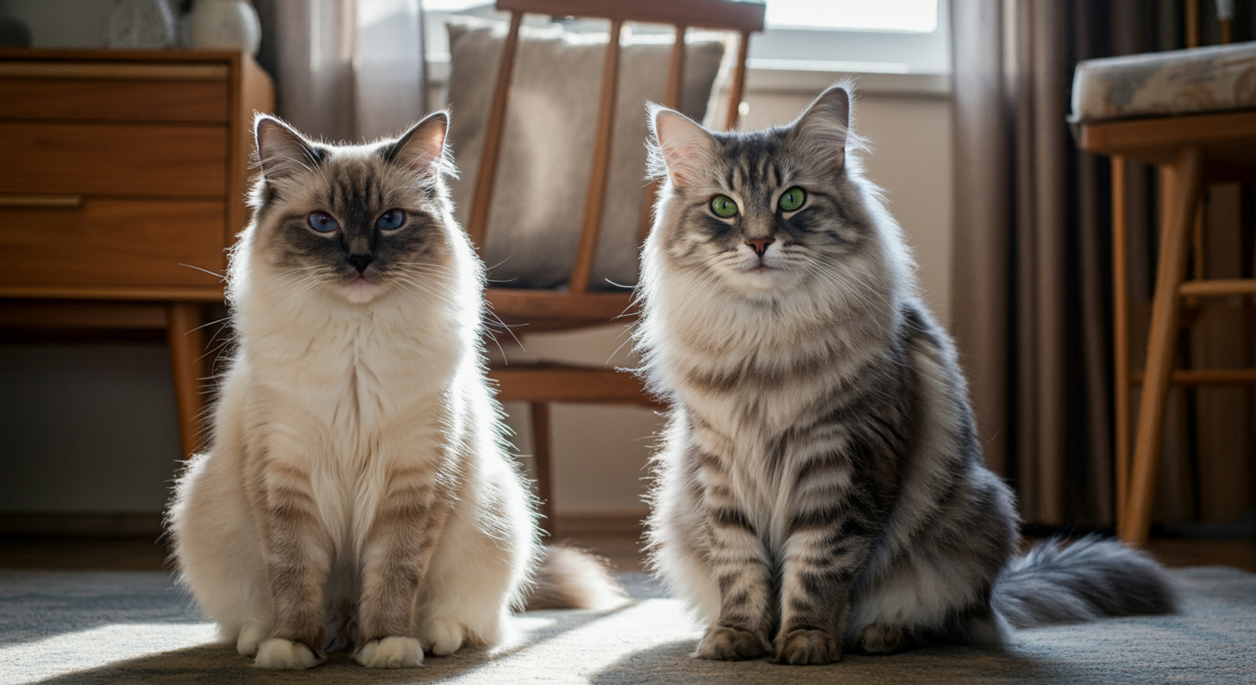 kota Ragdoll, Kot syberyjski, Ragdoll a syberyjski, Ragdoll czy syberyjski,