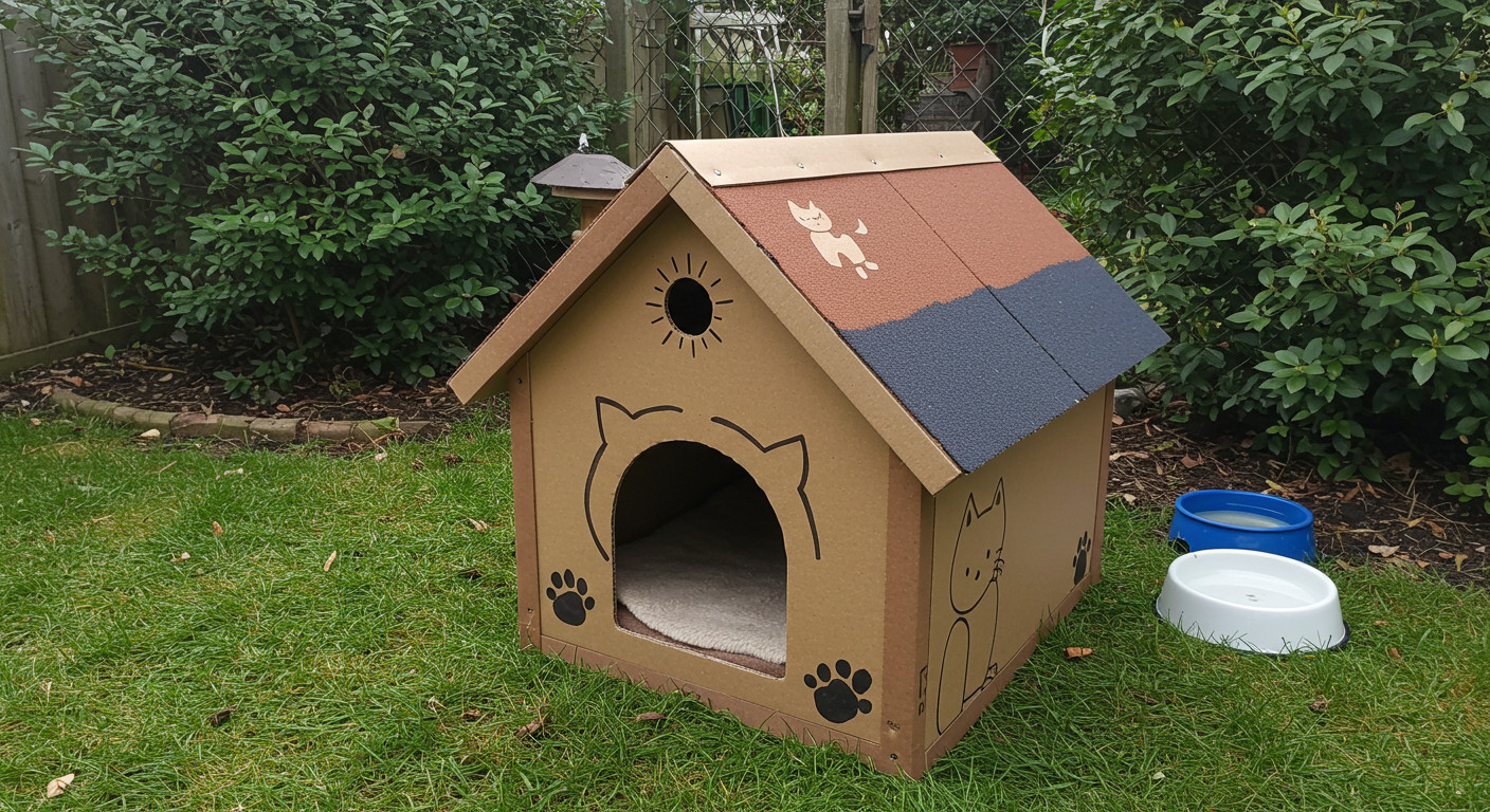 budka dla kota, Buda dla kota, Budka dla kotów,