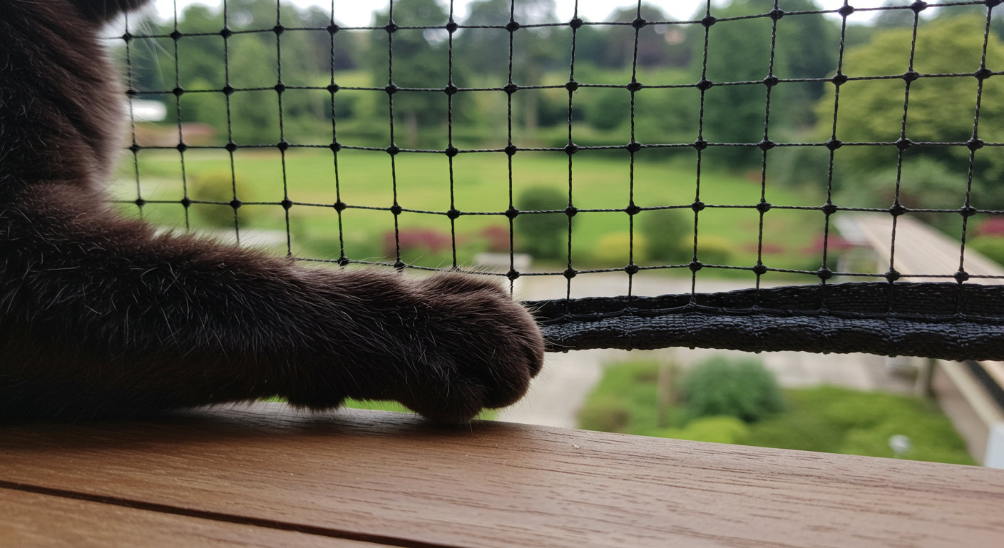 Siatka na balkon dla kota, balkon dla kota,