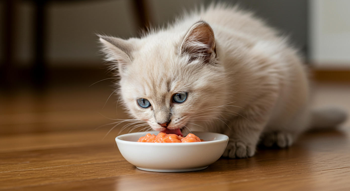 A cute kitten, kitten, karmę dla kociąt, kociąt, karma dla kociat,