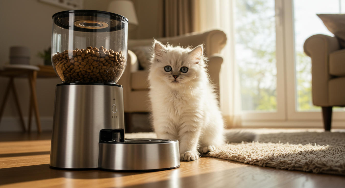 A cute kitten, kitten, karmę dla kociąt, kociąt,