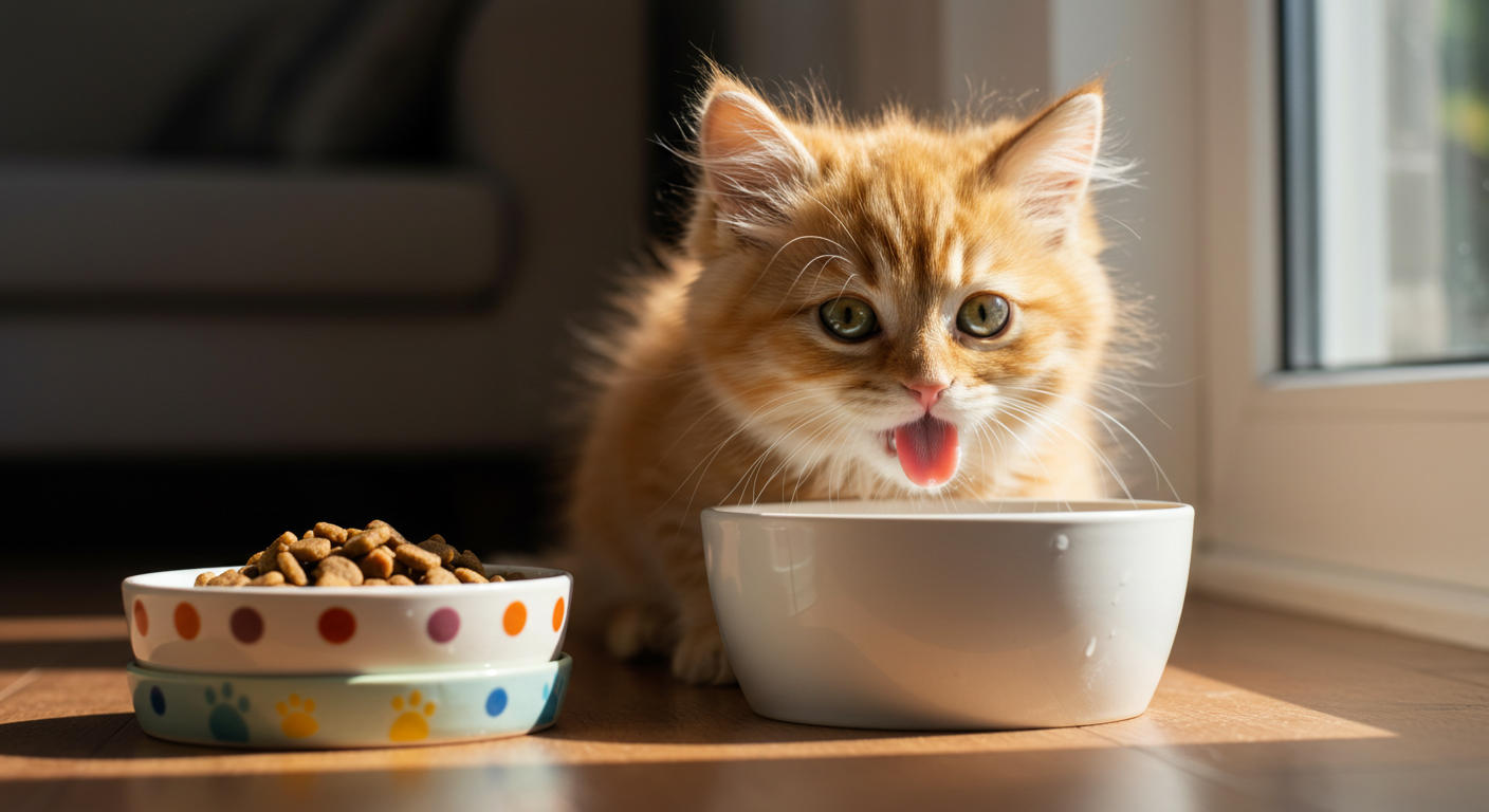 A cute kitten, kitten, karmę dla kociąt, kociąt, karma dla kociat,