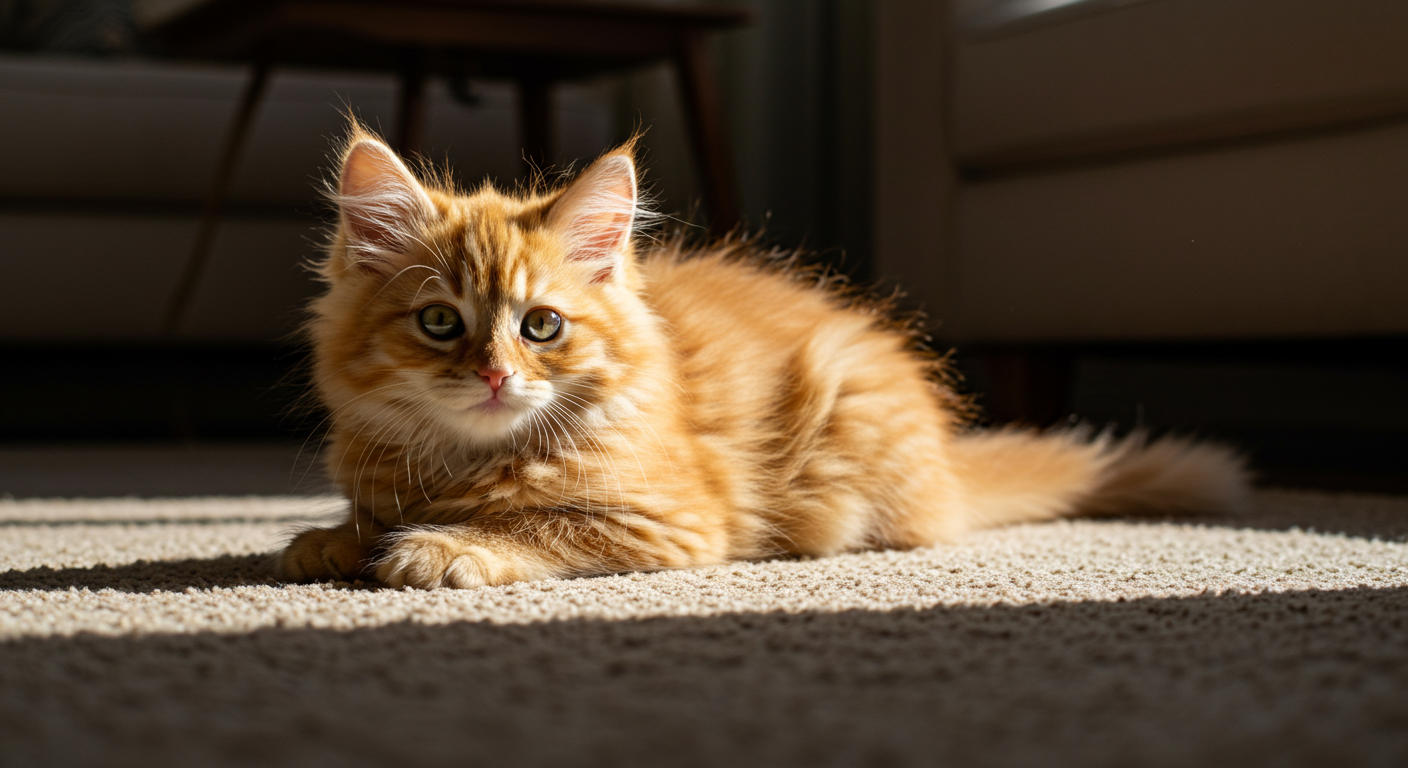 A cute kitten, kitten, karmę dla kociąt, kociąt,