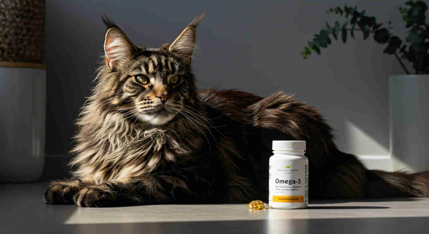 olej z łososia dla kota, olej z łososia, omega-3,