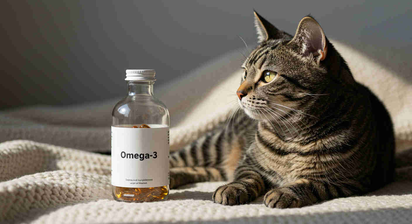 olej z łososia dla kota, olej z łososia, omega-3,